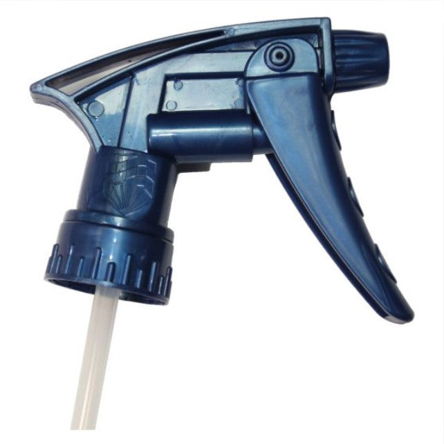 Chemical resistant spray trigger for bottles with 28/400 thread finish