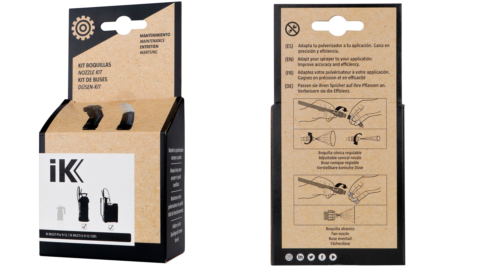 IK Multi 6-9-12-12BS/ PRO 9-12 Nozzle Kit