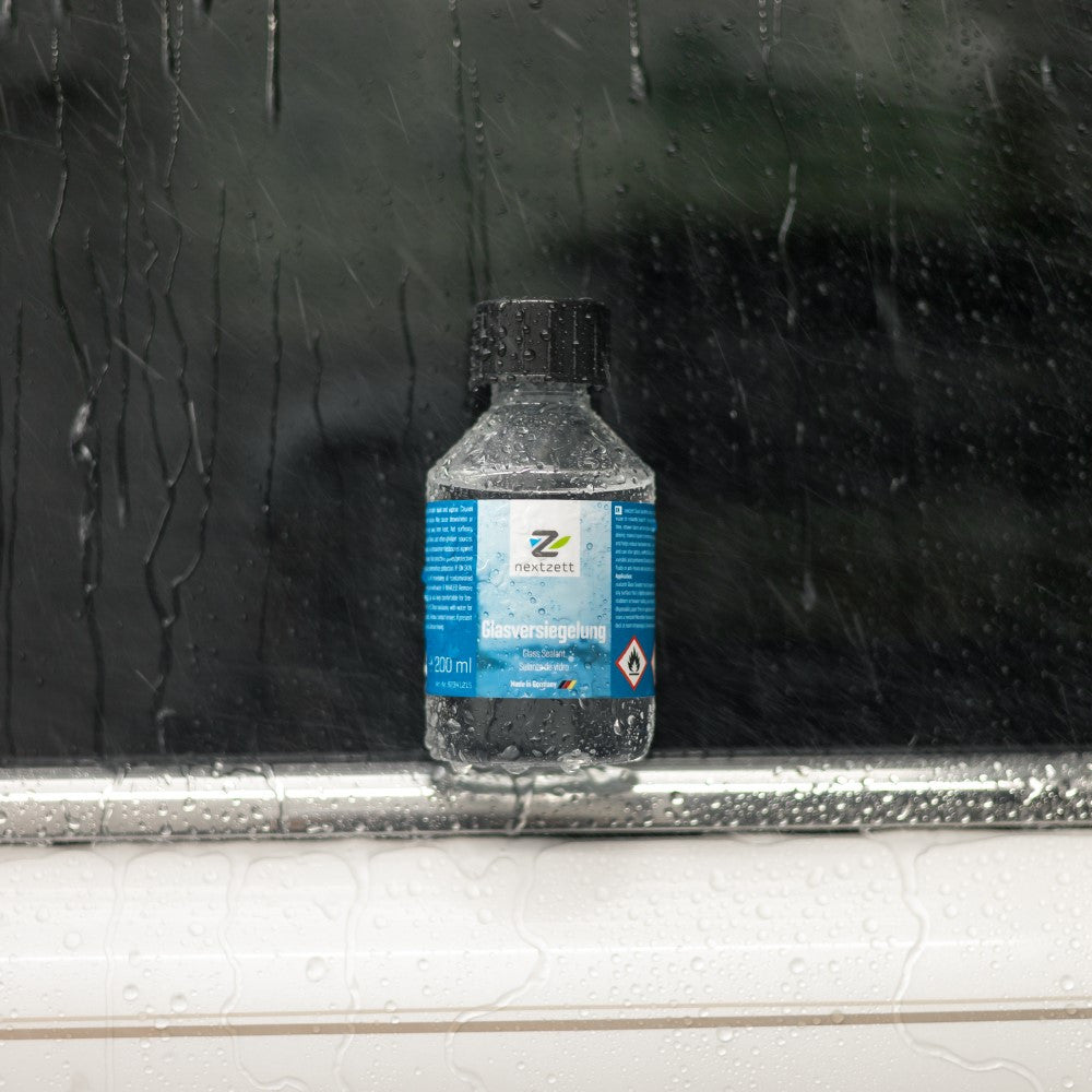nextzett Glass Sealant Water Beading on Glass