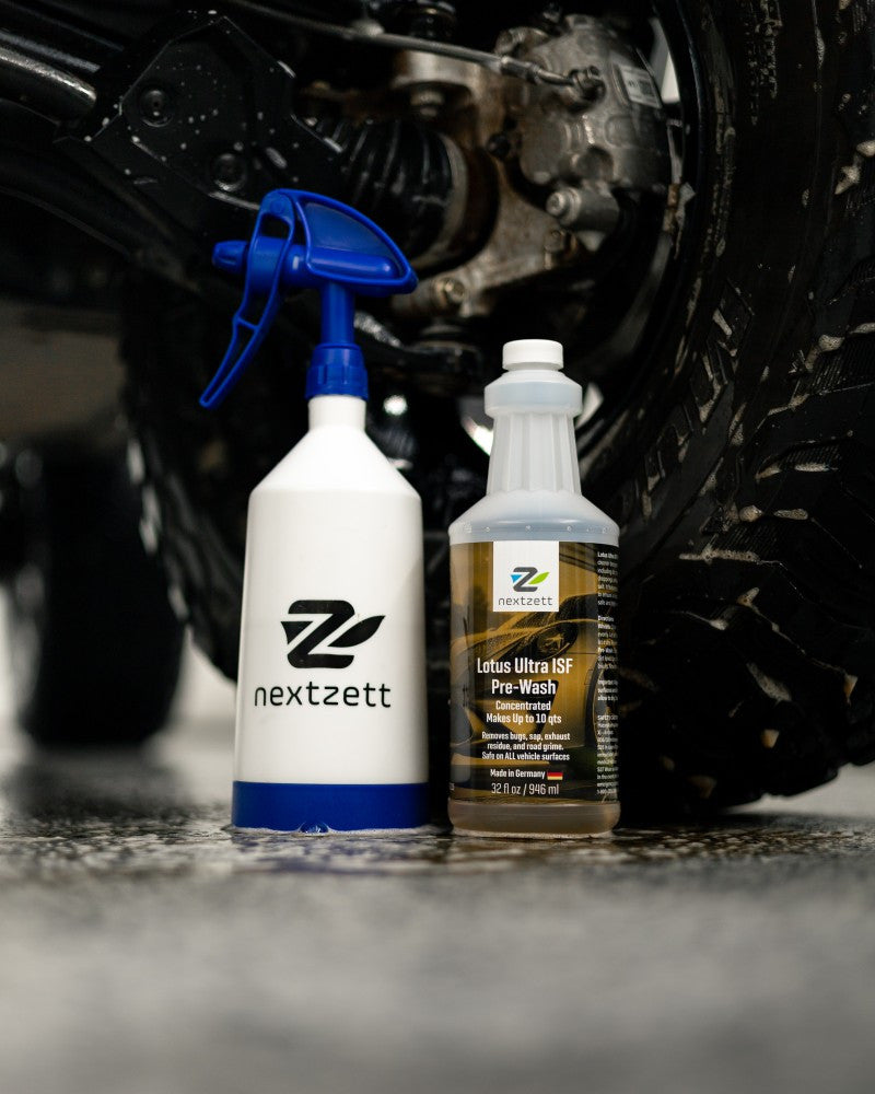 nextzett Lotus Ultra ISF Pre-wash wheel cleaner with spray bottle