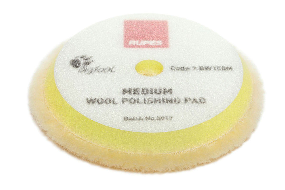 Rupes Medium Wool Pad - Yellow 5.7 IN