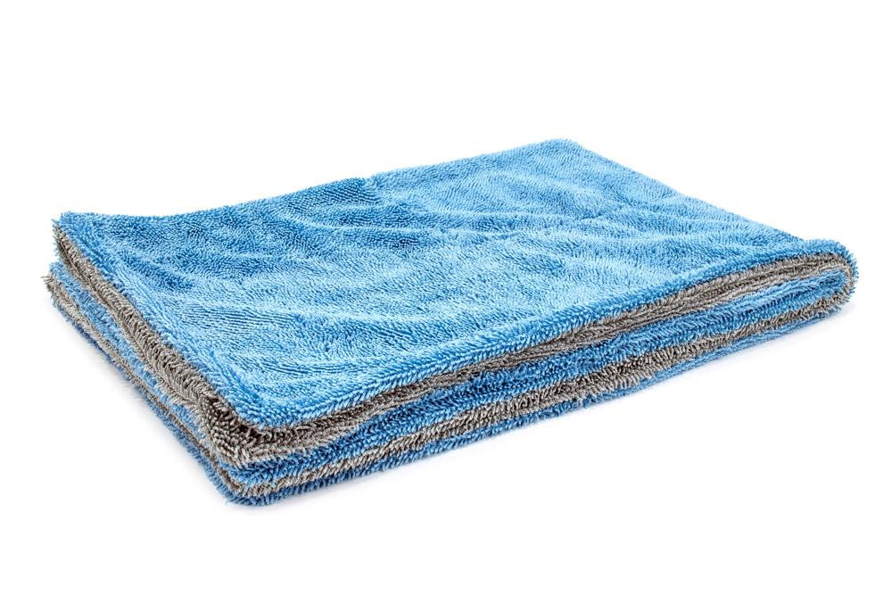 Dreadnought - Microfiber Car Drying Towel (20 in. x 30 in., 1100gsm) in blue