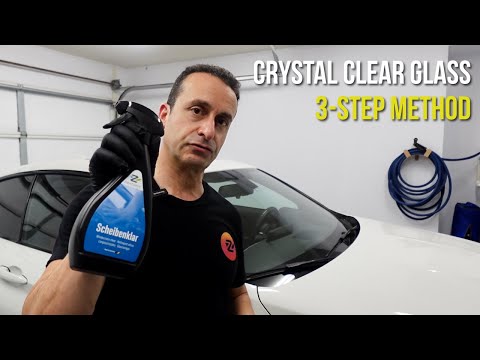 3 Step method to crystal clear glass
